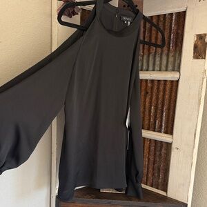 NWT black cold shoulder top